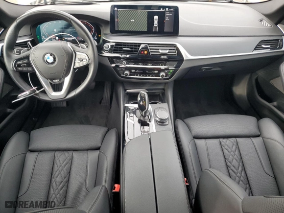 2023 BMW 5 Series 530i xDrive with VIN WBA13BJ00PWY10240, listed as a Copart auction lot 73127274 with 21,020 mi miles and Salvage Title. Bid and sale history available at carsss.com. Image 8.