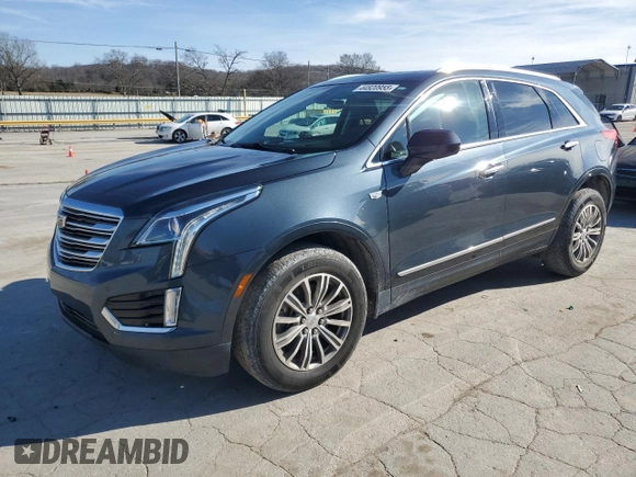 2019 Cadillac XT5 Luxury FWD with VIN 1GYKNCRS2KZ243074, listed as a Copart auction lot 44820955 with 49,299 mi miles and Salvage Title. Bid and sale history available at DreamBid. Image 1.