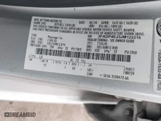 2018 Ford Fiesta SE with VIN 3FADP4EJ3JM122216, listed as a IAAI auction lot 41562415 with 76,511 mi miles. Bid and sale history available at carsss.com. Image 9.