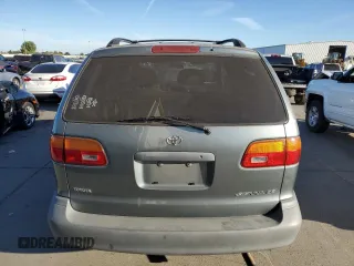 1999 Toyota Sienna CE with VIN 4T3ZF19C2XU100132, listed as a Copart auction lot 75251124 with 217,399 mi miles and Salvage Title. Bid and sale history available at carsss.com. Image 6.