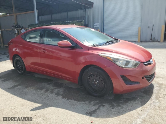 2016 Hyundai Elantra SE with VIN KMHDH4AE8GU484476, listed as a Copart auction lot 57200834 with 43,505 mi miles and Clean Title. Bid and sale history available at carsss.com. Image 4.