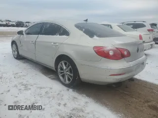 2010 Volkswagen CC with VIN WVWHP9AN7AE547929, listed as a Copart auction lot 88708825 with 158,812 mi miles and Salvage Title. Bid and sale history available at DreamBid. Image 2.