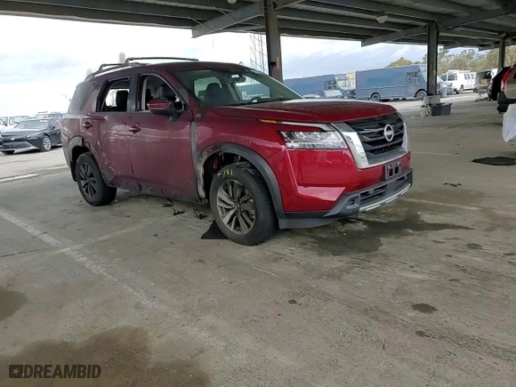 2024 Nissan Pathfinder SL with VIN 5N1DR3CAXRC206771, listed as a Copart auction lot 48818065 with 21,339 mi miles and Salvage Title. Bid and sale history available at carsss.com. Image 12.