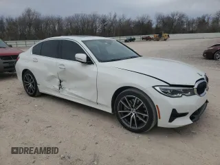 2022 BMW 3 Series 330i xDrive with VIN 3MW5R7J00N8C64705, listed as a Copart auction lot 48624285 with 12,143 mi miles and Salvage Title. Bid and sale history available at carsss.com. Image 4.