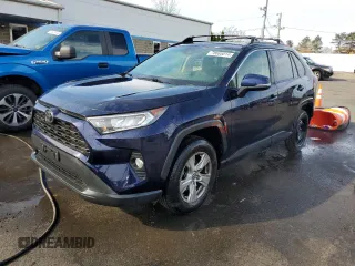 2019 Toyota RAV4 XLE with VIN JTMP1RFV9KD034288, listed as a Copart auction lot 78685814 with 96,336 mi miles and Salvage title. Bid and sale history available at DreamBid. Image 1.
