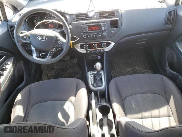 2015 Kia Rio LX with VIN KNADM4A39F6514695, listed as a Copart auction lot 52280395 with 136,824 mi miles and Salvage Title. Bid and sale history available at carsss.com. Image 8.