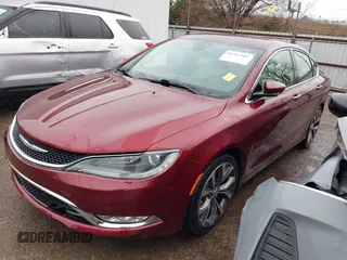 2015 Chrysler 200 C with VIN 1C3CCCCG1FN549009, listed as a IAAI auction lot 41702587 with 61,733 mi miles and . Bid and sale history available at carsss.com. Image 15.