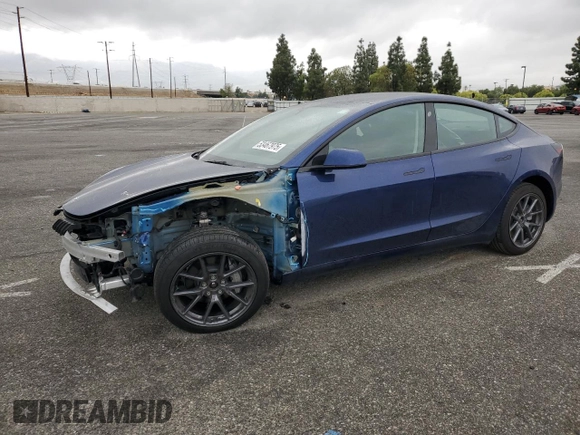 2022 Tesla Model 3 Long Range with VIN 5YJ3E1EB1NF341432, listed as a Copart auction lot 53467975 with 38,184 mi miles and Salvage Title. Bid and sale history available at DreamBid. Image 1.