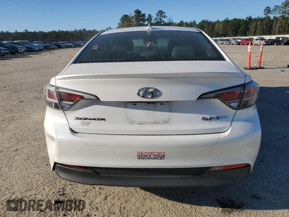 2016 Hyundai Sonata Hybrid SE with VIN KMHE24L15GA013323, listed as a Copart auction lot 49508115 with 0 mi miles and Salvage Title. Bid and sale history available at carsss.com. Image 6.