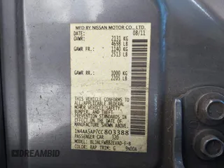 2012 Nissan Maxima SV с VIN 1N4AA5AP7CC803388, выставлен на аукционе IAAI как лот 41798149 с пробегом 110 539 миль миль и . История ставок и продаж доступна на DreamBid. Изображение 9.