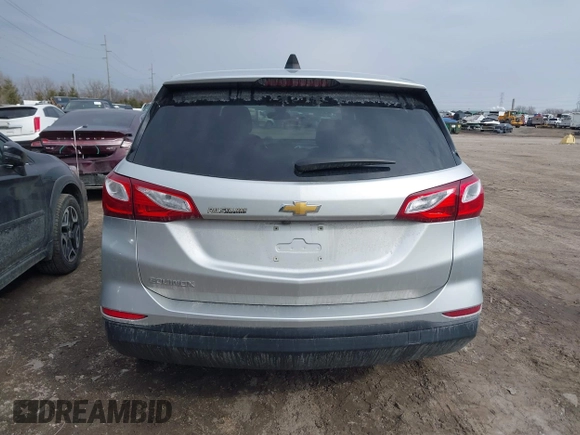 2020 Chevrolet Equinox LS with VIN 3GNAXHEV0LS616059, listed as a IAAI auction lot 41718865 with 98,842 mi miles and . Bid and sale history available at DreamBid. Image 16.