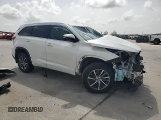 2018 Toyota Highlander SE with VIN 5TDKZRFH6JS531704, listed as a Copart auction lot 62944725 with Not provided miles and Salvage title. Bid and sale history available at DreamBid. Image 4.