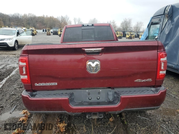 2020 Ram 3500 Laramie with VIN 3C63RRJL9LG190789, listed as a Copart auction lot 80558134 with 77,805 mi miles and Salvage Title. Bid and sale history available at carsss.com. Image 6.
