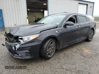 2019 Kia Optima SX with VIN 5XXGW4L29KG324308, listed as a Copart auction lot 58097885 with 126,464 mi miles and Salvage title. Bid and sale history available at DreamBid. Image 1.