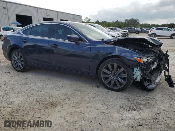 2018 Mazda Mazda6 Touring with VIN JM1GL1VM6J1305523, listed as a Copart auction lot 52801005 with 90,702 mi miles and Salvage Title. Bid and sale history available at carsss.com. Image 4.