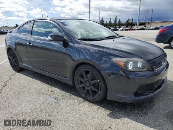 2005 Scion tC with VIN JTKDE167750037916, listed as a Copart auction lot 48958025 with 151,381 mi miles and Salvage Title. Bid and sale history available at carsss.com. Image 4.