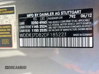 2013 Mercedes-Benz E 550 z VIN WDDKJ7DB2DF185221, wystawiony jako Copart lot #46953475 z przebiegiem 89 156 mil mil oraz Szkoda całkowita • Salvage title. Historia ofert i sprzedaży dostępna na DreamBid. Obrazek 12.