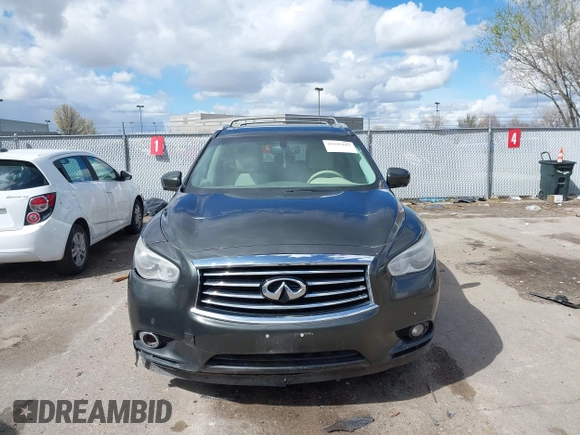 2013 Infiniti JX35 z VIN 5N1AL0MM0DC302090, wystawiony jako IAAI lot #41945285 z przebiegiem 198 767 mil mil oraz . Historia ofert i sprzedaży dostępna na DreamBid. Obrazek 12.