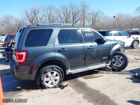 2008 Ford Escape Limited with VIN 1FMCU04188KB04056, listed as a IAAI auction lot 41679571 with 240,625 mi miles. Bid and sale history available at carsss.com. Image 14.