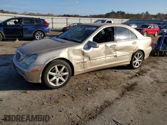 2003 Mercedes-Benz C 230 Kompressor with VIN WDBRF40J43F413609, listed as a Copart auction lot 78871514 with 175,748 mi miles and Salvage Title. Bid and sale history available at DreamBid. Image 1.