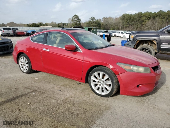 2008 Honda Accord Cpe EX-L with VIN 1HGCS22878A012451, listed as a Copart auction lot 48540555 with NaN miles and Clean Title. Bid and sale history available at carsss.com. Image 4.