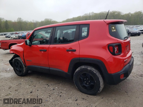2017 Jeep Renegade Sport with VIN ZACCJBAB9HPG53518, listed as a Copart auction lot 55416835 with 116,123 mi miles and Salvage title. Bid and sale history available at DreamBid. Image 2.