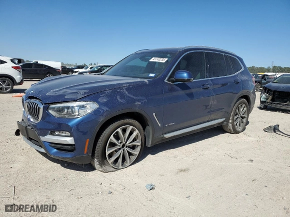 2018 BMW X3 xDrive30i with VIN 5UXTR9C52JLC68919, listed as a Copart auction lot 49740235 with 84,147 mi miles and Salvage Title. Bid and sale history available at carsss.com. Image 1.