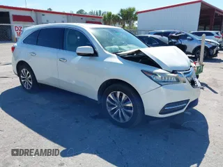 2015 Acura MDX Tech Pkg with VIN 5FRYD3H42FB006309, listed as a IAAI auction lot 41853517 with 143,646 mi miles. Bid and sale history available at carsss.com. Image 1.