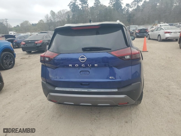 2023 Nissan Rogue SL with VIN JN8BT3CAXPW418373, listed as a Copart auction lot 48351995 with 26,856 mi miles and Salvage Title. Bid and sale history available at carsss.com. Image 6.
