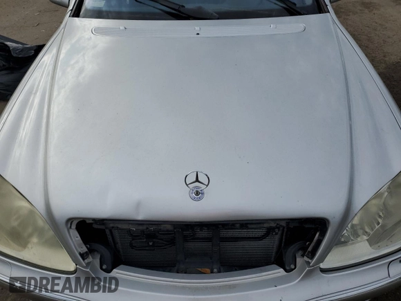2003 Mercedes-Benz S-Class 4.3L with VIN WDBNG70JX3A334410, listed as a Copart auction lot 77460264 with 0 mi miles and Salvage Title. Bid and sale history available at carsss.com. Image 11.