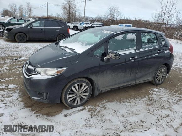 2015 Honda Fit EX-L with VIN 3HGGK5H81FM108568, listed as a Copart auction lot 46256745 with 185,652 mi miles and Salvage Title. Bid and sale history available at carsss.com. Image 1.