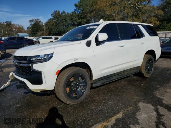 2021 Chevrolet Tahoe Commercial z VIN 1GNSCLED7MR458897, wystawiony jako Copart lot #84170464 z przebiegiem 23 125 mil mil oraz Szkoda całkowita • Salvage title. Historia ofert i sprzedaży dostępna na DreamBid. Obrazek 1.