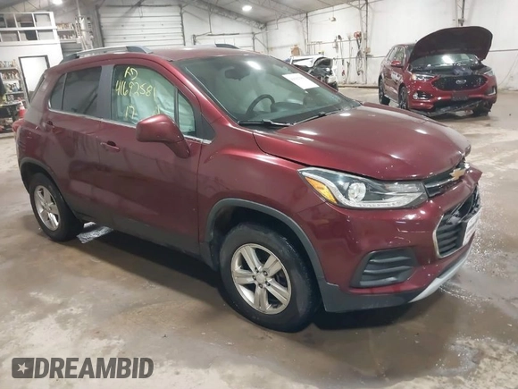 2017 Chevrolet Trax LT with VIN 3GNCJPSB9HL184572, listed as a IAAI auction lot 41692581 with 86,656 mi miles. Bid and sale history available at carsss.com. Image 1.