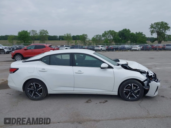 2024 Nissan Sentra SV with VIN 3N1AB8CV4RY274313, listed as a IAAI auction lot 42442578 with 33,681 mi miles and . Bid and sale history available at DreamBid. Image 13.