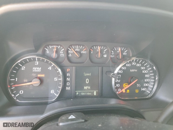 2016 Chevrolet Silverado 1500 Work Truck with VIN 1GCRCNECXGZ115676, listed as a Copart auction lot 49923545 with 184,114 mi miles and Salvage Title. Bid and sale history available at carsss.com. Image 9.