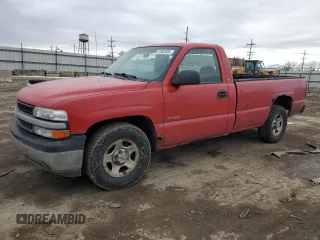 2002 Chevrolet Silverado 1500 with VIN 1GCEC14W72Z119843, listed as a Copart auction lot 41802605 with Not Provided miles and Salvage Title. Bid and sale history available at carsss.com. Image 1.