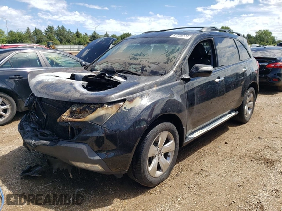 2009 Acura MDX Sport/Pwr Tail Gate with VIN 2HNYD28789H517246, listed as a Copart auction lot 61708274 with 0 mi miles and Salvage Title. Bid and sale history available at carsss.com. Image 1.