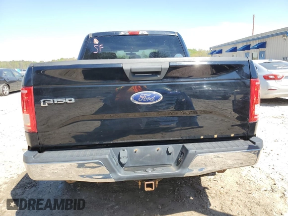 2017 Ford F-150 XL with VIN 1FTEW1EF4HFB11182, listed as a Copart auction lot 50622235 with 155,165 mi miles and Salvage Title. Bid and sale history available at carsss.com. Image 6.