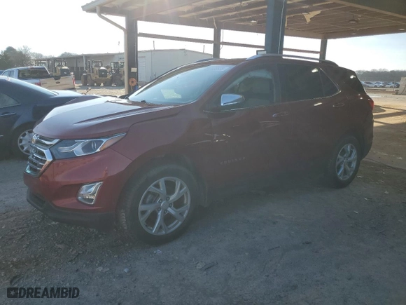 2020 Chevrolet Equinox Premier with VIN 3GNAXNEV8LS640687, listed as a Copart auction lot 45523835 with 150,863 mi miles and Salvage Title. Bid and sale history available at carsss.com. Image 1.