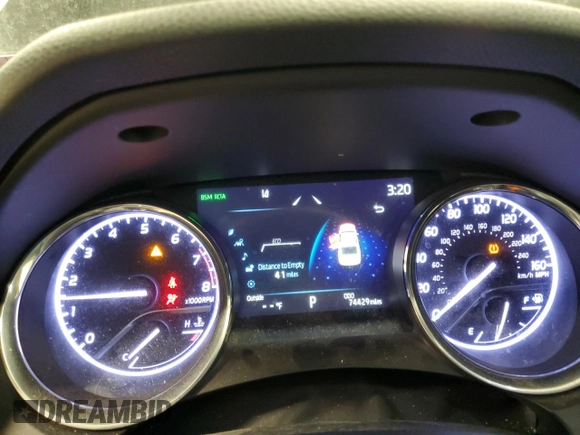 2019 Toyota Camry LE with VIN 4T1B11HK5KU169553, listed as a Copart auction lot 48195595 with 74,429 mi miles and Salvage Title. Bid and sale history available at carsss.com. Image 9.
