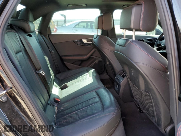 2018 Audi A4 Premium Plus with VIN WAUENAF42JA038894, listed as a Copart auction lot 57449545 with 57,247 mi miles and Salvage title. Bid and sale history available at DreamBid. Image 10.