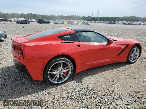 2015 Chevrolet Corvette 1LT with VIN 1G1YB2D73F5123313, listed as a Copart auction lot 55674454 with 72,831 mi miles and Salvage Title. Bid and sale history available at carsss.com. Image 3.