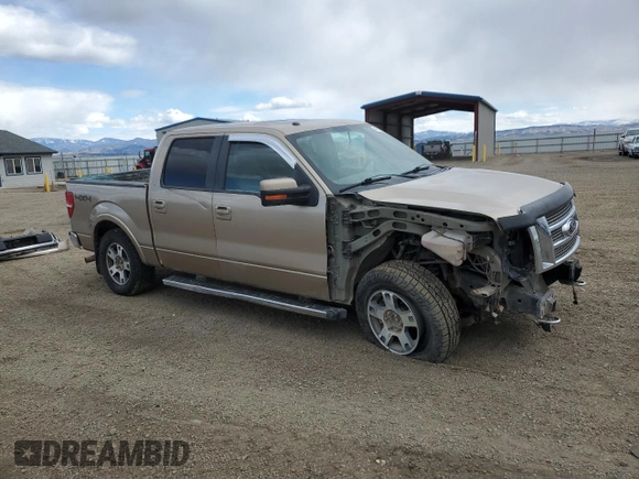 2012 Ford F-150 XL with VIN 1FTFW1EF5CFA30821, listed as a Copart auction lot 47617535 with 185,605 mi miles and Salvage title. Bid and sale history available at DreamBid. Image 4.