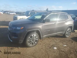 2024 Jeep Compass Limited with VIN 3C4NJDCN7RT590196, listed as a Copart auction lot 51952935 with 18,926 mi miles and Clean title. Bid and sale history available at DreamBid. Image 1.