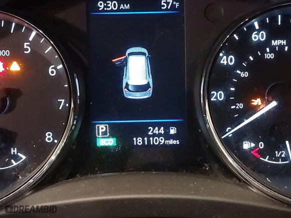 2019 Nissan Rogue SL with VIN 5N1AT2MT1KC709383, listed as a IAAI auction lot 41246437 with 181,109 mi miles. Bid and sale history available at carsss.com. Image 15.