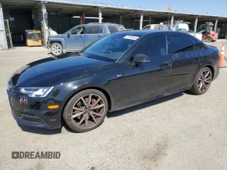 2018 Audi A4 Premium Plus with VIN WAUENAF42JA038894, listed as a Copart auction lot 57449545 with 57,247 mi miles and Salvage title. Bid and sale history available at DreamBid. Image 1.