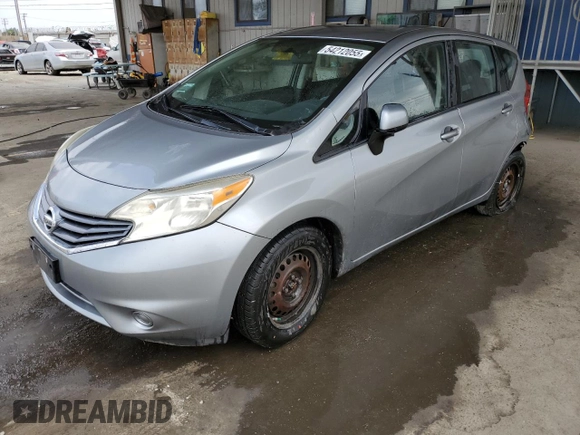 2014 Nissan Note S with VIN 3N1CE2CP6EL394457, listed as a Copart auction lot 54212055 with 83,951 mi miles and Salvage Title. Bid and sale history available at DreamBid. Image 1.