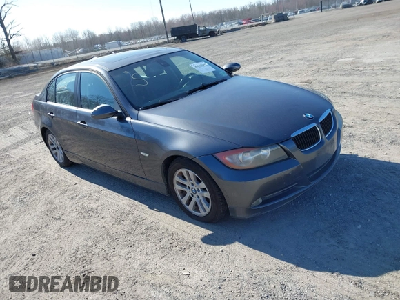 2007 BMW 3 Series 328i with VIN WBAVC53547FZ76093, listed as a IAAI auction lot 41852963 with 169,857 mi miles and . Bid and sale history available at carsss.com. Image 1.