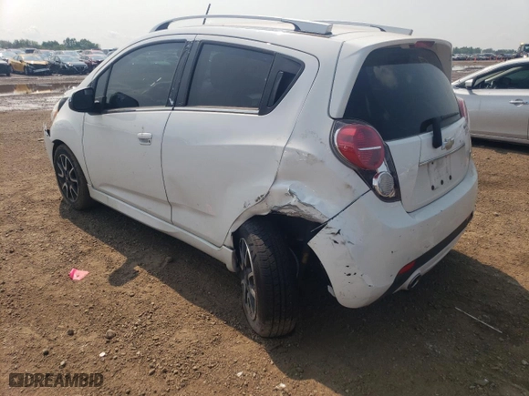 2015 Chevrolet Spark LT with VIN KL8CF6S99FC702215, listed as a Copart auction lot 60827654 with 134,050 mi miles and Salvage Title. Bid and sale history available at carsss.com. Image 2.