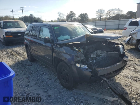 2016 Jeep Patriot Sport SE with VIN 1C4NJPBA8GD583535, listed as a Copart auction lot 49685615 with Not Provided miles and Salvage Title. Bid and sale history available at carsss.com. Image 4.
